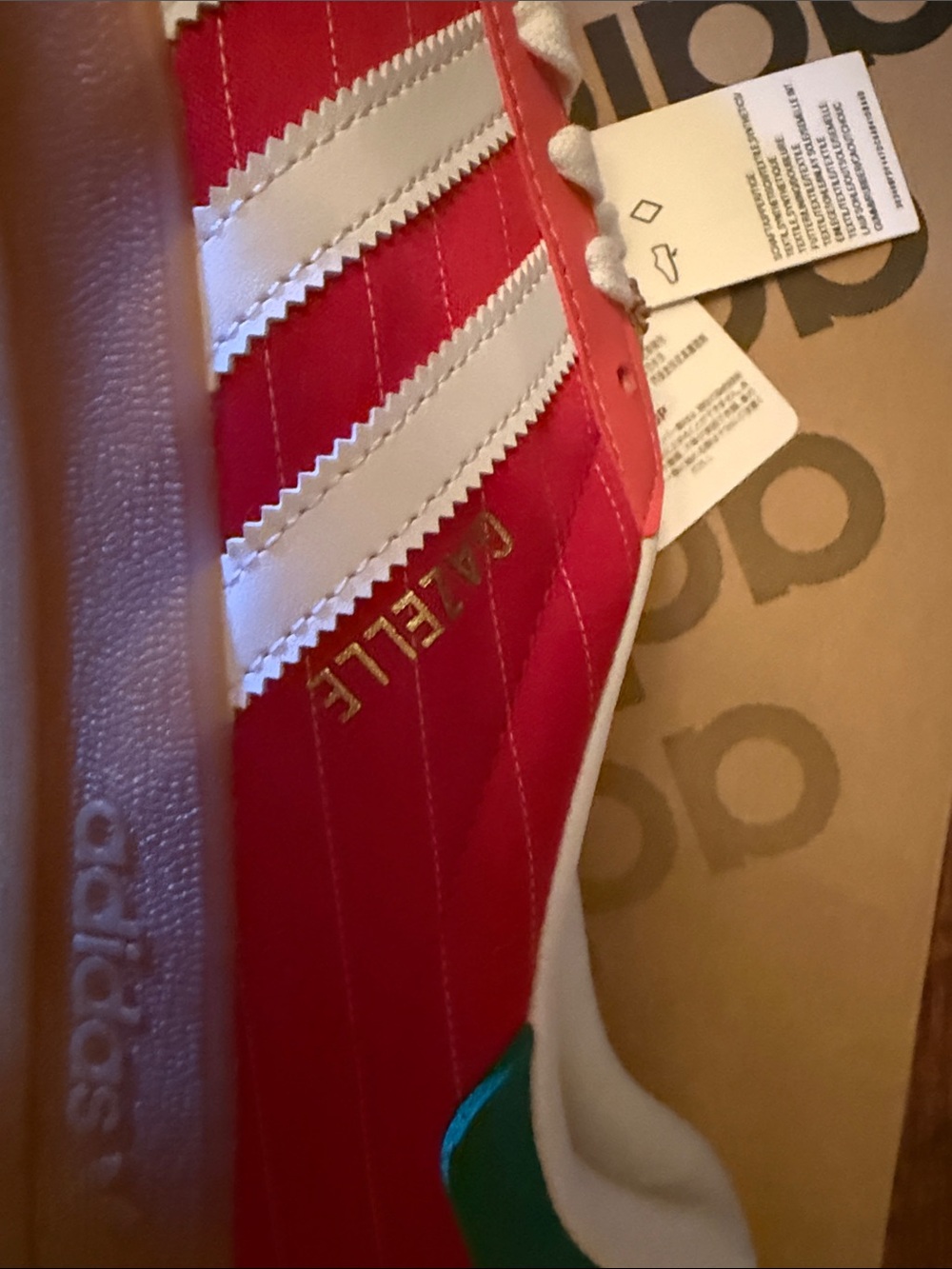 adidas Gazelle Indoor red sneakers. - Picture 6 of 6